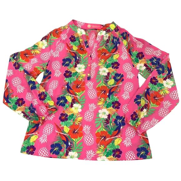 Macbeth Collection by
Margaret Josephs Womens Blouse Small Lightweight Tropical - Picture 1 of 11